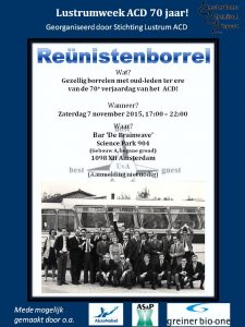 Poster oud-ledenborrel - nieuw